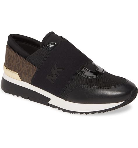 michael kors snecker schwarz|Michael Kors slip on sneakers.